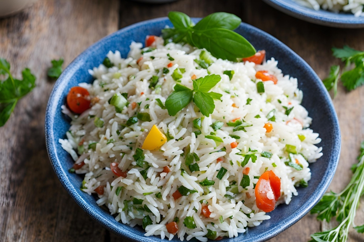 Salade de riz aux herbes