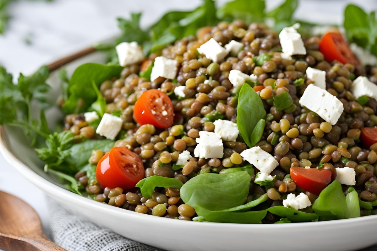 Salade de lentilles à la feta