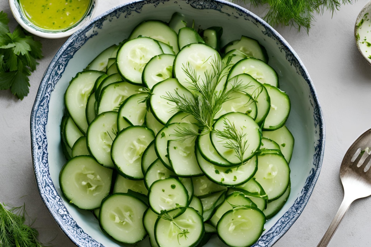 Salade de concombre à l'aneth