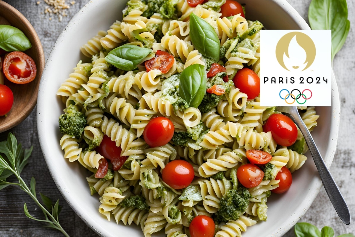 Salade de pâtes au pesto et aux légumes